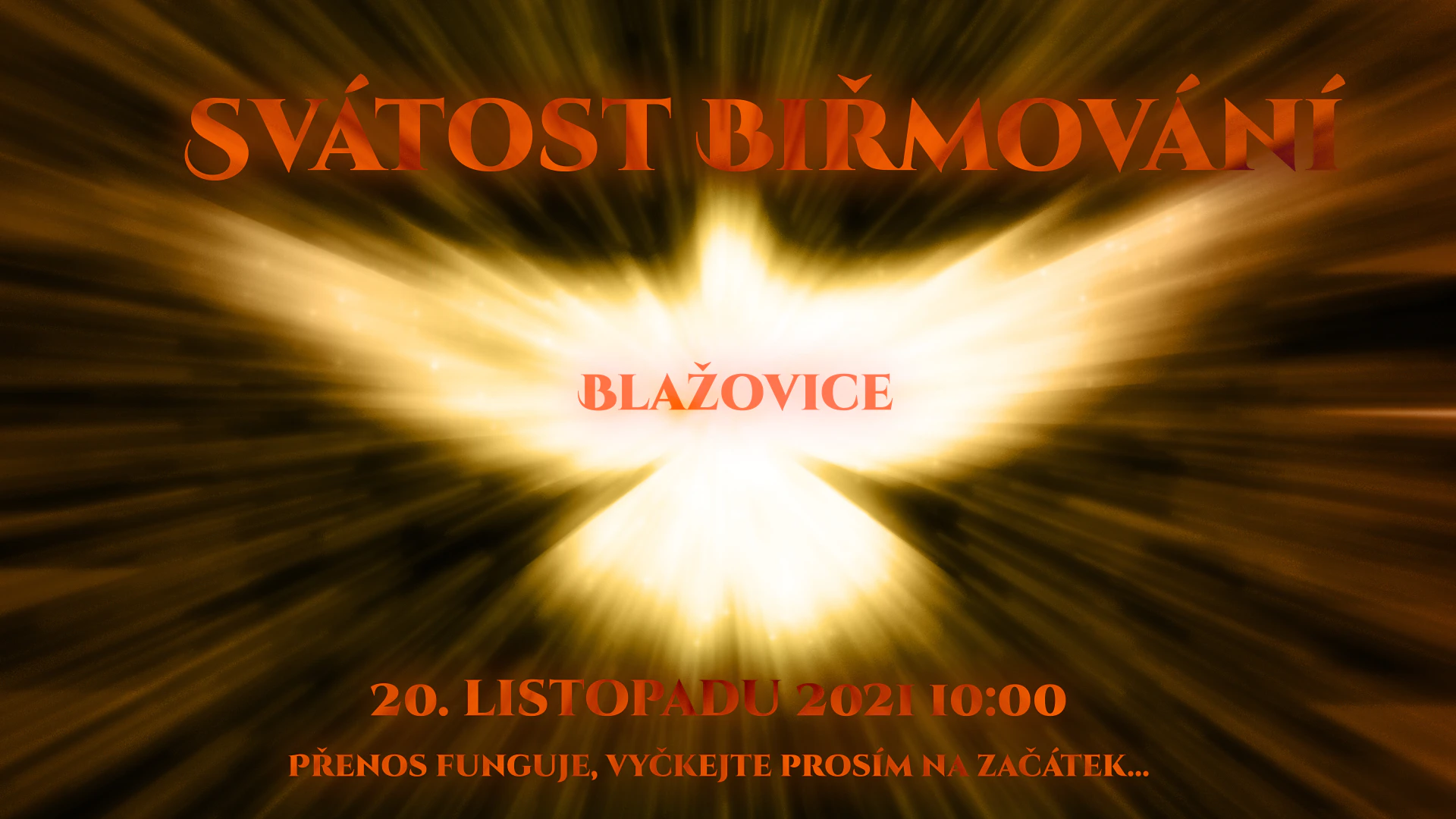 Záznam biřmování 20. listopadu 2021 Blažovice